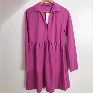 NWT Zara Pink Dress Size L